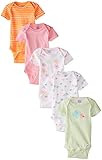 Gerber Baby Girls' Five-Pack Variety Bodysuits