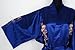 Shanghai Tone® Dragon Bathrobe Bedgown Robe Navy Blue One Size