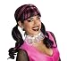 Monster High Draculaura Wig, Pink/Black, One Size