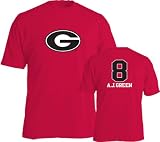 A.J. Green #8 Name and Number Georgia Bulldogs T-Shirt