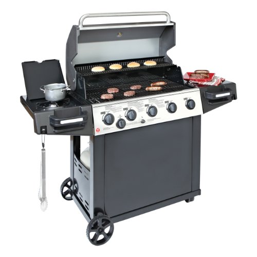 Broil-Mate 50,000 BTU Stainless Steel LP Gas Grill with 10,000 BTU Side Burner