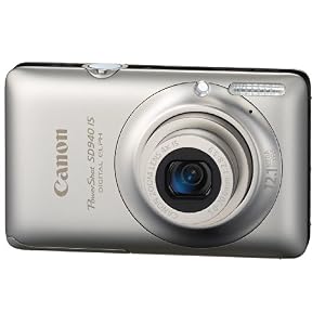 Canon PowerShot SD940IS 12.1MP Digital Camera with 4x Wide Angle Optical Image Stabilized Zoom and 2.7-inch LCD