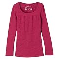 Girls' Mossimo Supply Co. Long-Sleeve Empire Tee - Berry Maroon