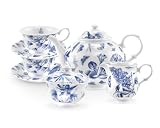 Botanic Blue Tea Set