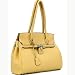 Soft Leather Like Designer Inspried Shoulder Bag Tan Simulated Leather