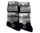 12 Pair Pack Mens 100% Cotton Classic Socks Black 6-11