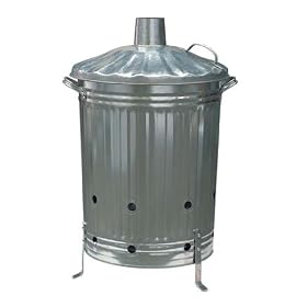 Gardman Galvanised Dustbin Incinerator for Burning your Garden Waste