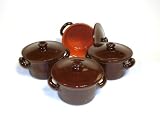 Review Piral UD122MRCR-4 / Piral Set of Four Individual Crocks with Lids, Umber Rich