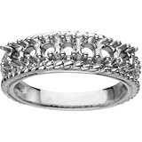 18K Yellow Gold Diamond Love Knot Ring - 0.02 Ct.