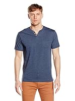 New Caro Camiseta Manga Corta Garza (Azul Medio)