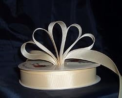 Grosgrain Ribbon 7/8" - 50 Yards (150 FT) - Ivory - Sewing - Craft - Wedding Favors