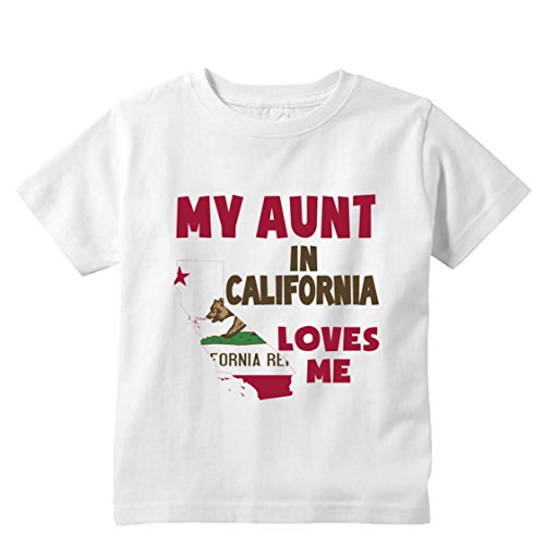 NanyCrafts Little Boys' My Aunt in CALIFORNIA Loves me Shirt for Boys