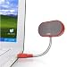 USB Laptop Speakers - Portable, Compact, Travel Notebook Speaker for PC and Mac - B-Flex Hi-Fi Stereo USB Laptop Speaker (Red Hot)