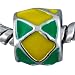 Green And Yellow Criss Celtic Cross European Beads Bracelet - Pandora Bead & Fit
