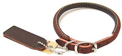Coastal Pet Circle T Latigo Rolled Leather Dog Collar (14 Inch L x 1/2 Inch W)