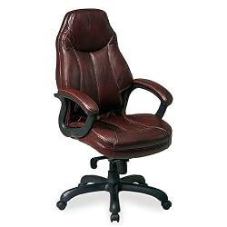 Black Office Star Deluxe Oversized Executive Faux Leather Chair