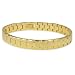 Gold Plated Tungsten Men's Link Bracelet (10mm Wide) - 8.5 Inches