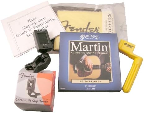 Guitar Strings and Tuner Acoustic Medium Kit