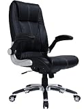 Bauhutte (バウヒュッテ) オフィスチェア BL-80 牛本革使用 跳ね上げ式アームレスト 通気性の良いパンチング加工