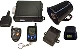 Megalarm - MEGA 3600T - Deluxe Two Way FM/FM Paging LCD 6 Channel Remote Starter And Car Alarm Security System With Temperature Sensor