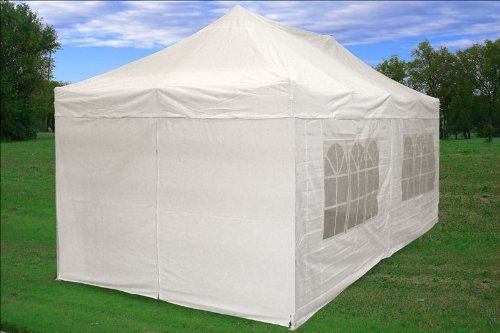 10x20 Pop up 4 Wall Canopy Party Tent Gazebo Ez White F