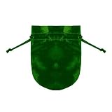 Simply Satin Round Jewelry Pouch Hunter Green Favor Bag 12 Piece Set