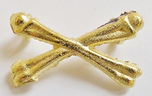 Cross Bones Gilded Orange Order Symbol For Collarette - WG031