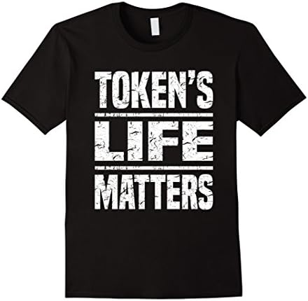 Men's Token's life matters t shirt Medium Black