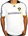 ADIDAS Mens MLS LA Galaxy David Beckham Official Replica Home Soccer Football Jersey Shirt Tee White