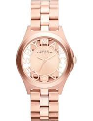 Marc by March Jacobs Henry Skeleton Rose Gold Tone Link Watch
