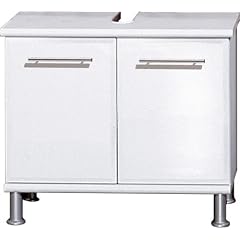 Waschbecken-Unterschrank Blitz Standschrank f�r Badezimmer Badezimmerschrank Wei� Hochglanz