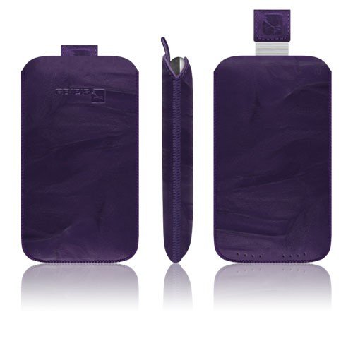 Gripis Slider Ledertasche f&uuml;r Samung Omnia purple Preisvergleich