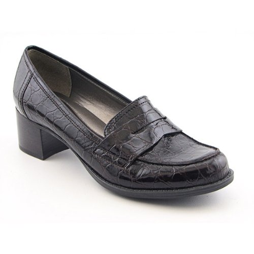 Naturalizer Women's Cheshire Penny Loafer,Dark Brown Croco Shiny,6.5 M US