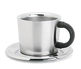Beacon Hill Insulated Cappuccino Cup and Saucer by Trudeau by Trudeau