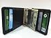 Black/Black Leather Bi-Fold Money Clip Wallet by DesignSK
