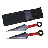 2pc Ninja Stealh Throwing Knives Set with Nylon Case