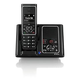 BT Verve 450 DECT Single Cordless Digital Telephone with Answering Machine - Black