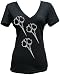 Junior's Annex Clothing Shears Scissors Victorian Steampunk Etching Art Design Print Tee Shirt