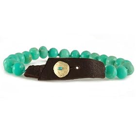 RENEE GARVEY- Chrysoprase Bead Bracelet by The Clay Pot