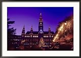 Christmas Market, Vienna, Austria Framed Photographic Poster Print by Elfi Kluck, 36x26