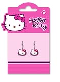 Boucles d'oreille métal email House - Hello Kitty