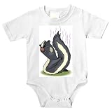 Onesie with animals, skunk, animal