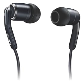 Philips - SHE9700/10 - Ecouteurs intra auriculaire + c�bles en deux parties + �tui - Noir
