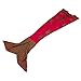 NOPTEG Mermaid Tail Blanket Handmade Crocheted Living Room Sofa Blanket Sleeping Bag Birthday Gift for Kids 59inch x31.5 inch(Red)