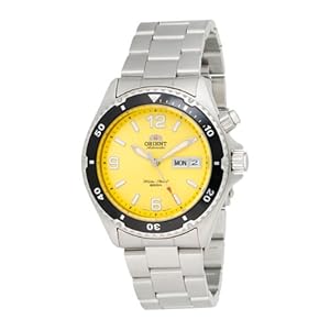 Orient Men's CEM65001YW Mako Yellow Dial Automatic Dive Watch Orient Men's CEM65001YW Mako Yellow Dial Automatic Dive Watch