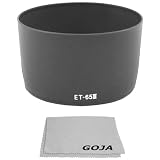 Lens Hood for Canon EF 85mm f/1.8 USM EF 100mm f/2 USM EF 135mm f/2.8 Soft focus EF 70-210mm f/3.5-4.5 USM EF 100-300mm f/4.5-5.6 USM Compare to ET-65 III + 1 Premium Microfiber Lens Cleaning Cloth