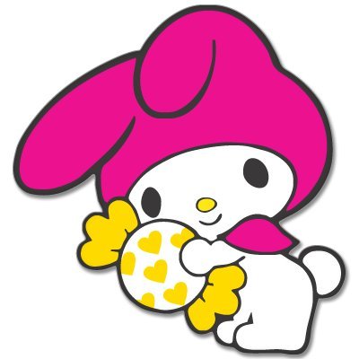 Hello Kitty Pink Hat car bumper sticker decal 4″ x 4″
