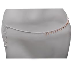 Belly Jewelry Sterling Silver Bellychain Length 35 inches