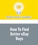 How To Find Better eBay Buys