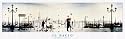Il Bacio (Venezia, Italia, Panorama) Art Poster Print - 12" X 36"